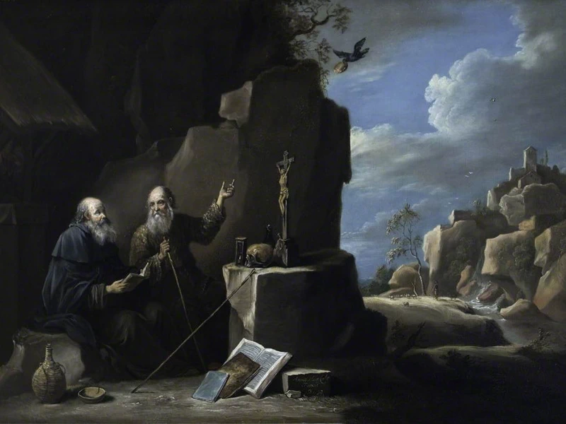 1779-Anne Margaret Coke - Elia e i corvi (da Teniers) - National Trust